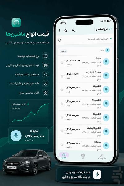 نرخ لحظهای - عکس برنامه موبایلی اندروید