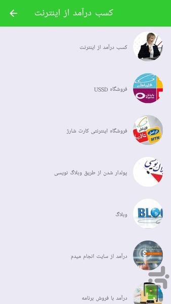 کارآفرینی و کسب ثروت - عکس برنامه موبایلی اندروید