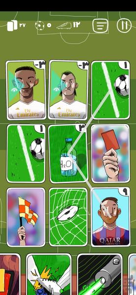 فوتبال کارتی - عکس بازی موبایلی اندروید