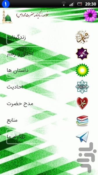 خلاصه زندگینامه حضرت محمد (ص) - Image screenshot of android app
