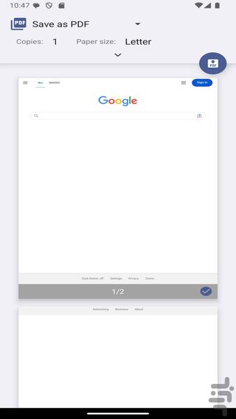 تبدیل سایت به PDF - عکس برنامه موبایلی اندروید