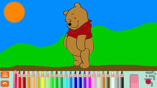 کتاب رنگ آمیزی - پو خرس عسلی ۳ - عکس بازی موبایلی اندروید