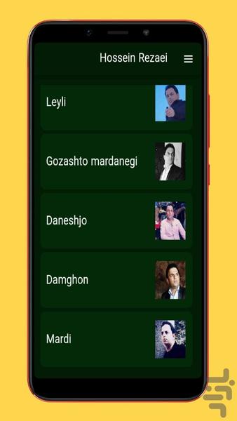 hossein rezaei - Image screenshot of android app