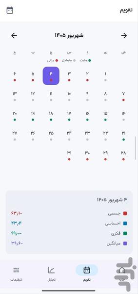 بیوریتم - عکس برنامه موبایلی اندروید