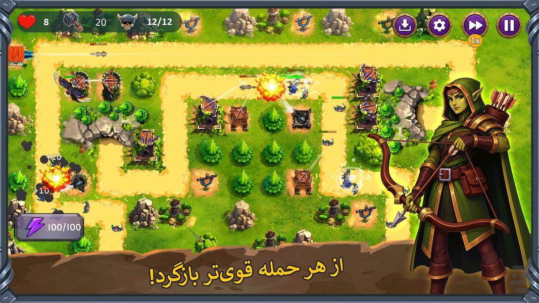 دفاع از قلعه : هجوم تاریکی - عکس بازی موبایلی اندروید