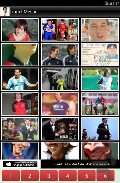Lionel Messi - Image screenshot of android app