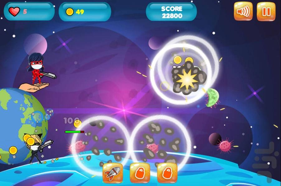 بازی دختر کفشدوزکی و پسر گربه ای - عکس بازی موبایلی اندروید