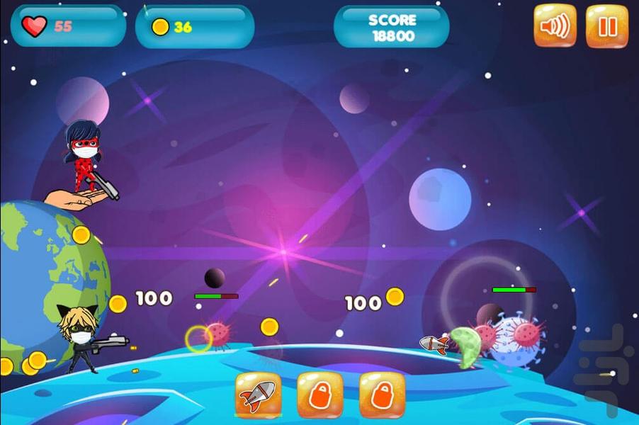 بازی دختر کفشدوزکی و پسر گربه ای - عکس بازی موبایلی اندروید