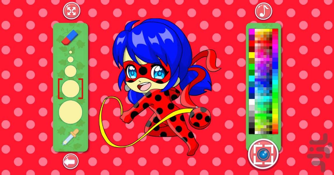Ladybug And Cat Noir Coloring - Gameplay image of android game