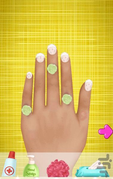 بازی دخترانه سالن زیبایی ناخن - Gameplay image of android game