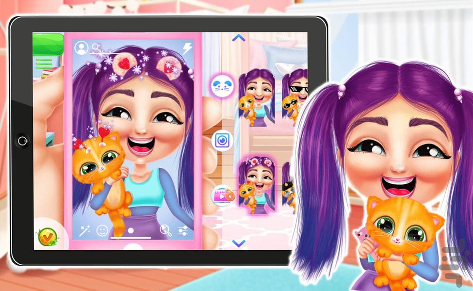 بازی سلفی دخترانه - عکس بازی موبایلی اندروید