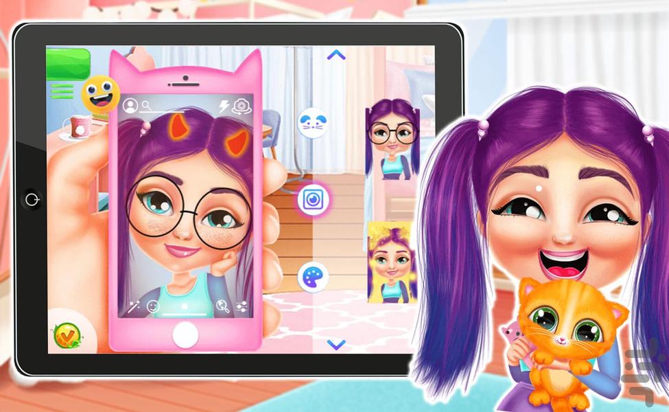 بازی سلفی دخترانه - عکس بازی موبایلی اندروید