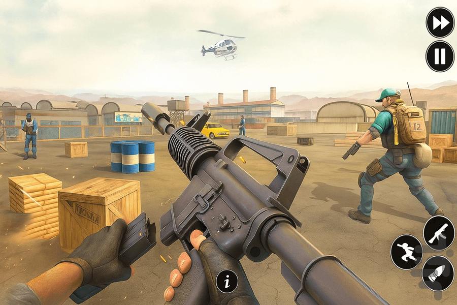 Gun game - Gameplay image of android game