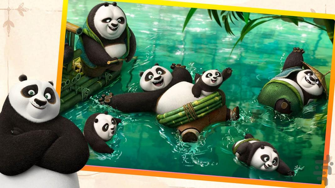Kung Fu Panda cartoon - Gameplay image of android game