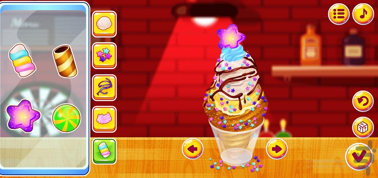 بازی دخترانه ساخت بستنی قیفی - عکس بازی موبایلی اندروید