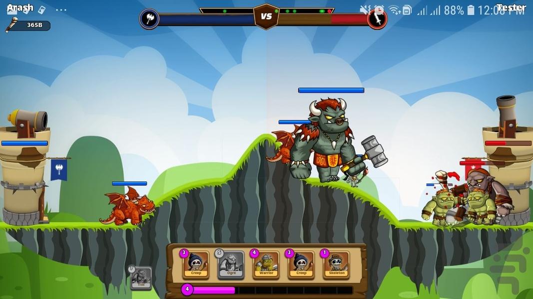 بازی کلش اف مانستر - Gameplay image of android game