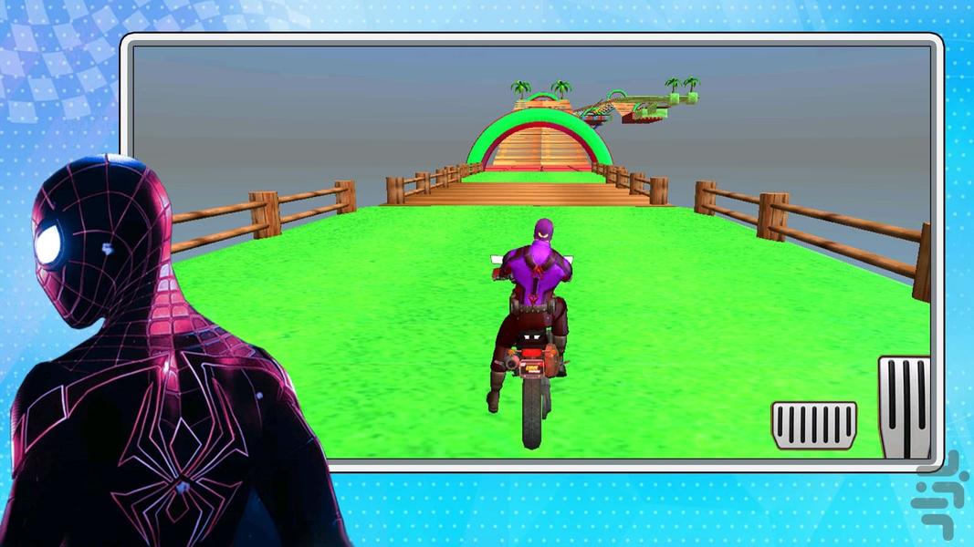 بازی موتوری مرد عنکبوتی - عکس بازی موبایلی اندروید