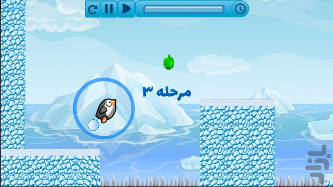 بازی پنگوئن - عکس بازی موبایلی اندروید