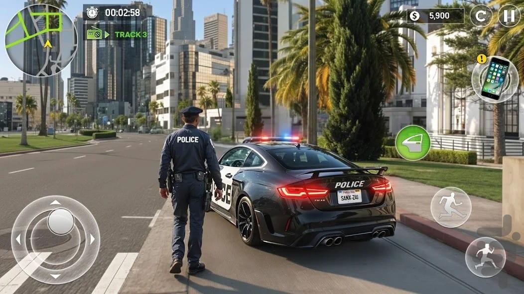 بازی ماشین پلیس - Gameplay image of android game