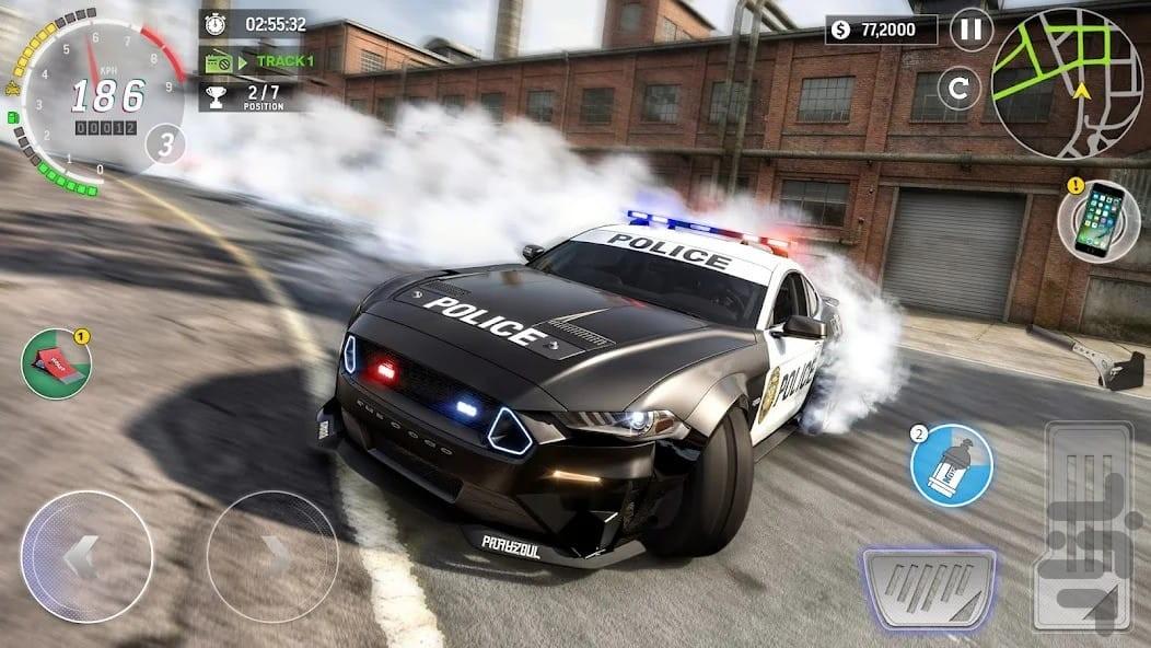 بازی ماشین پلیس - Gameplay image of android game