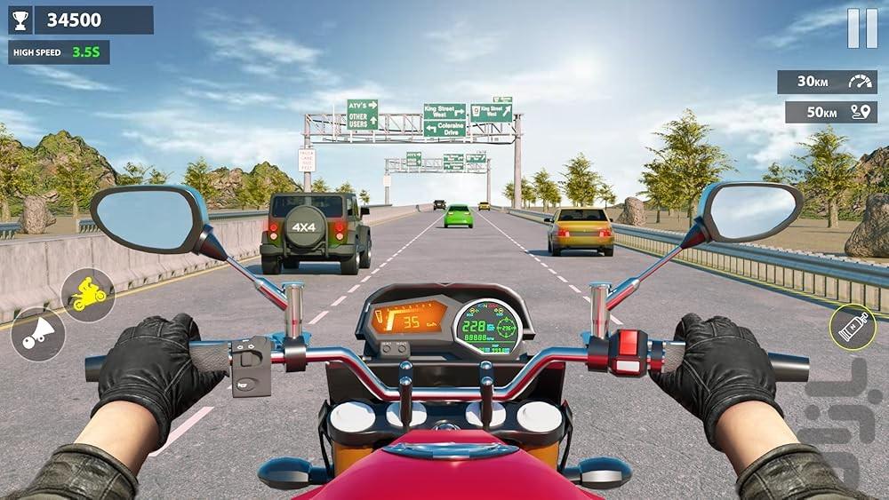 City Moto Rider 3D - Gameplay image of android game