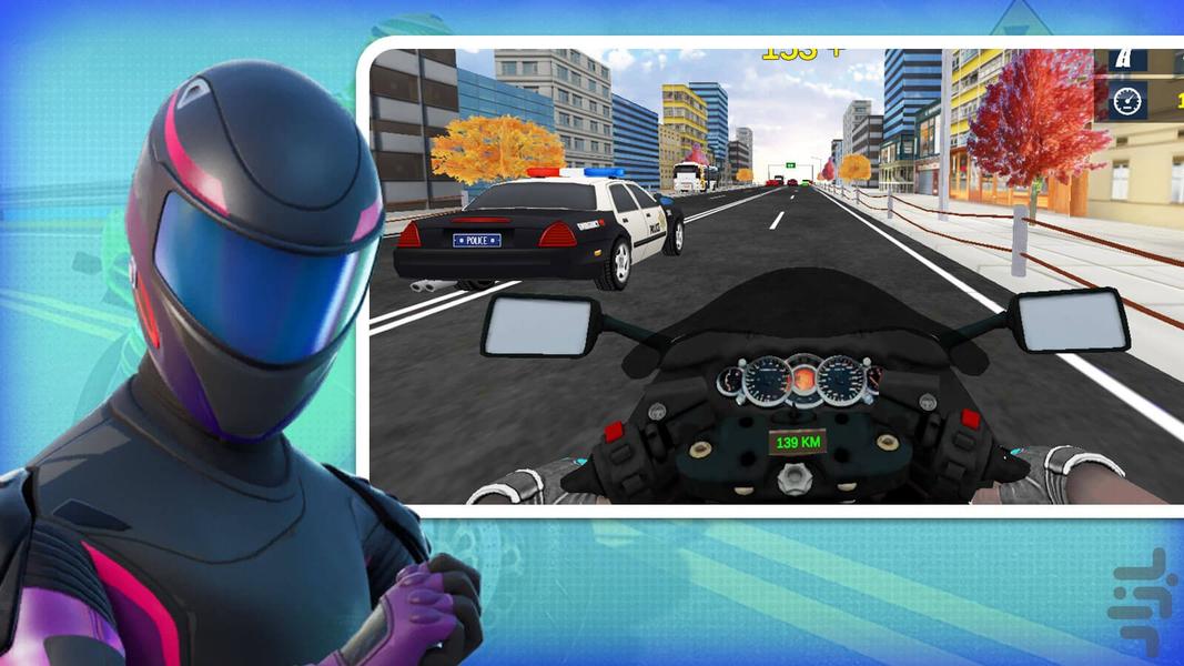 City Moto Rider 3D - Gameplay image of android game