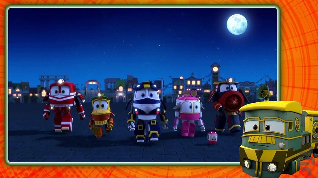 کارتون قطار ربات ها - Gameplay image of android game