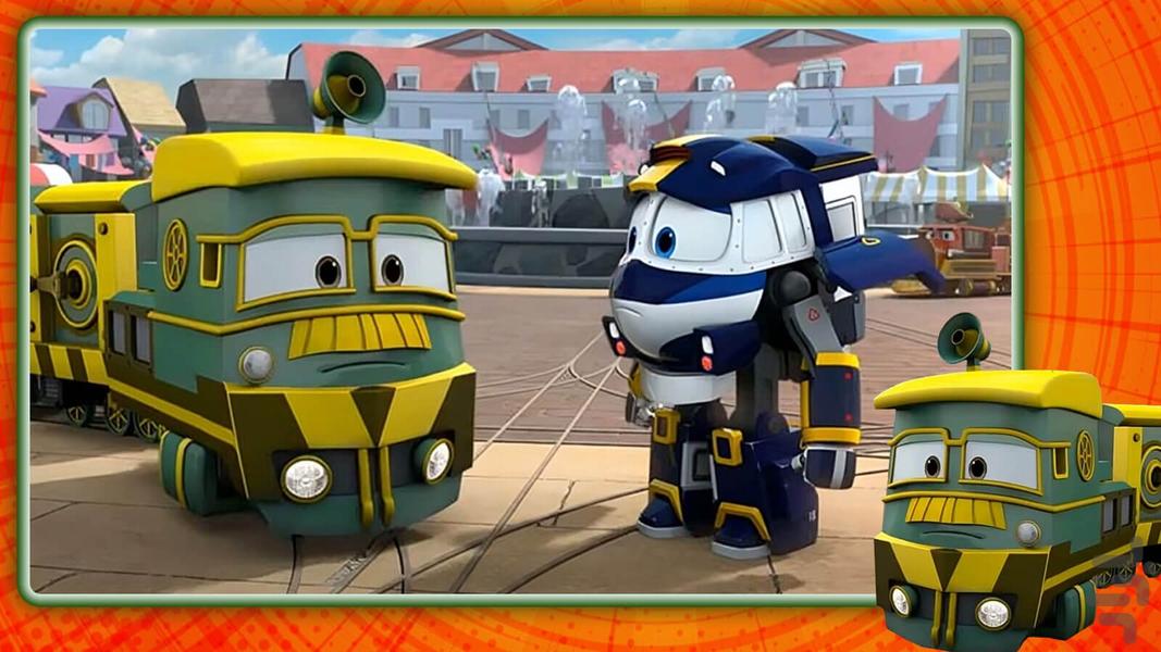 کارتون قطار ربات ها - Gameplay image of android game
