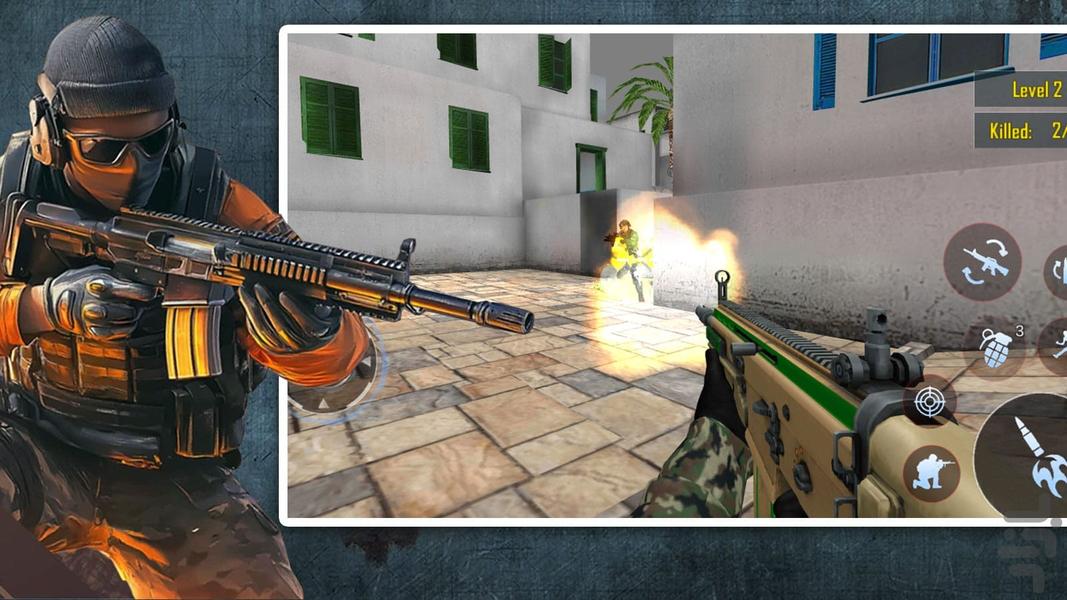 بازی تفنگی نیروی ویژه - Gameplay image of android game