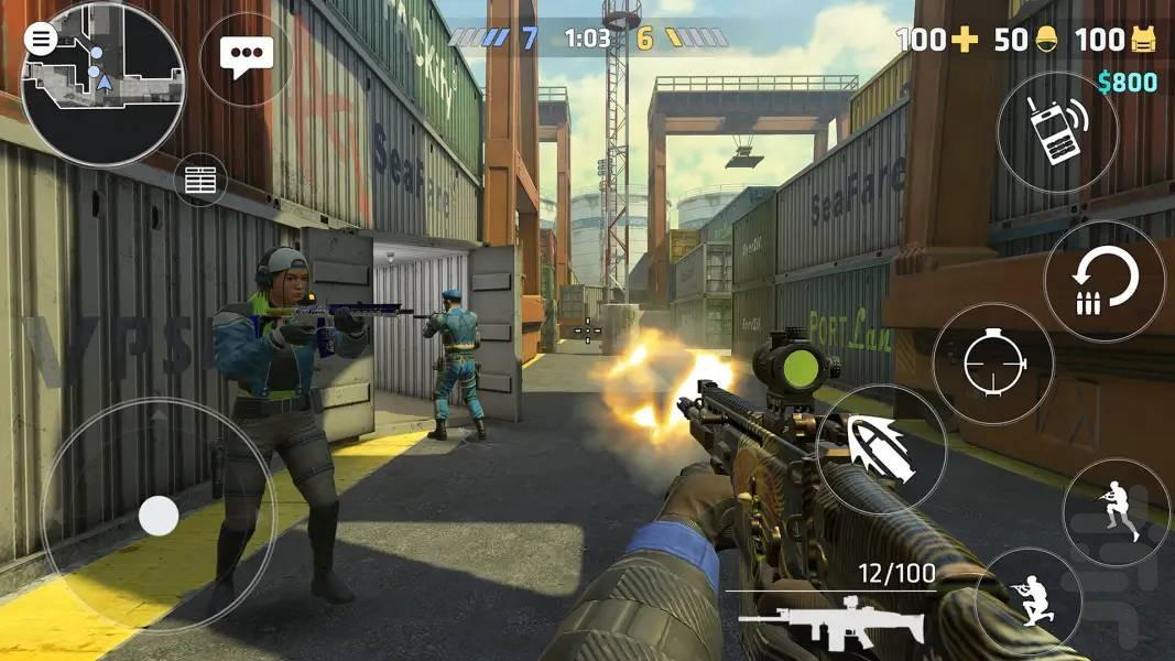 بازی تفنگی نیروی ویژه - Gameplay image of android game