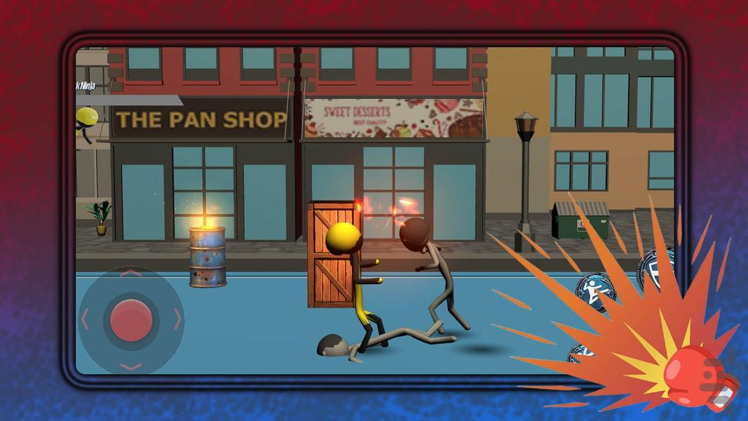 Street fighting game - Gameplay image of android game