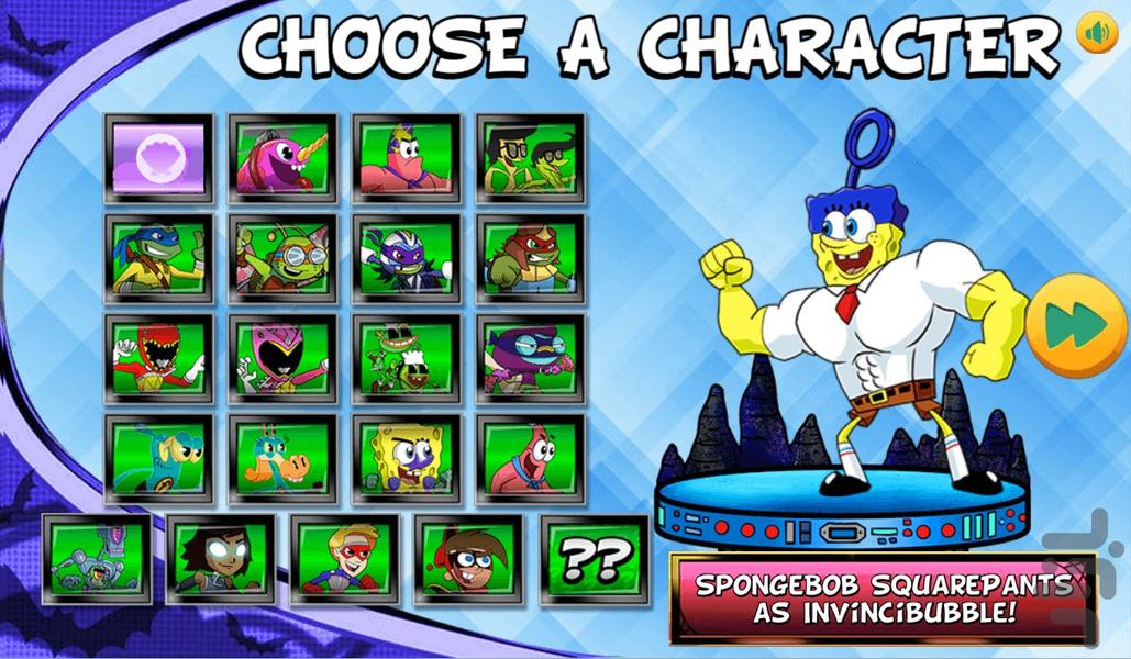 Sponge Bob Tekken - Gameplay image of android game