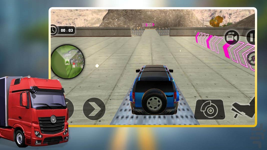 بازی ماشین یدک کش - Gameplay image of android game