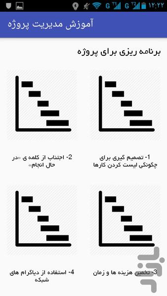 آموزش مدیریت پروژه - عکس برنامه موبایلی اندروید