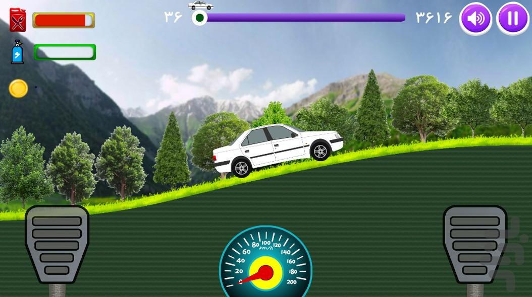 hill car game - Gameplay image of android game