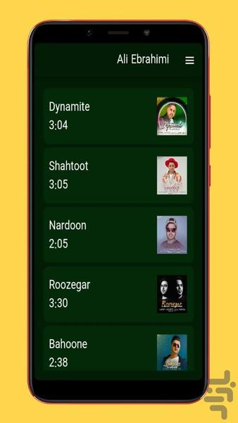 ali ebrahimi - Image screenshot of android app