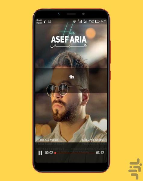 asef aria - Image screenshot of android app