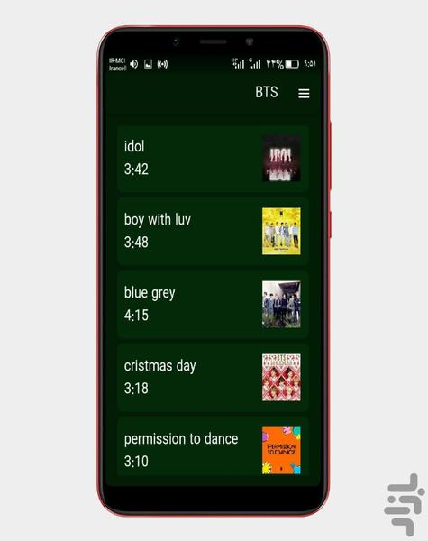 BTS - Image screenshot of android app