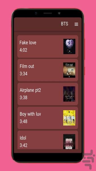 آهنگ های BTS - Image screenshot of android app