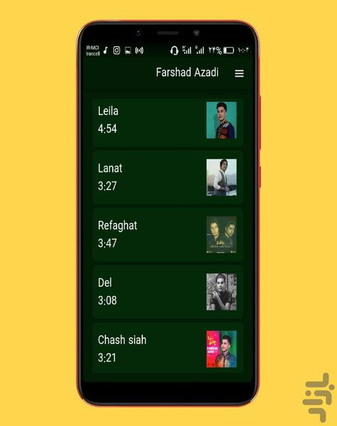 farshad azadi - Image screenshot of android app