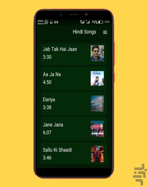 آهنگ های هندی - Image screenshot of android app