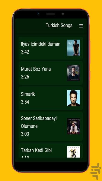 آهنگ های ترکیه ای - عکس برنامه موبایلی اندروید