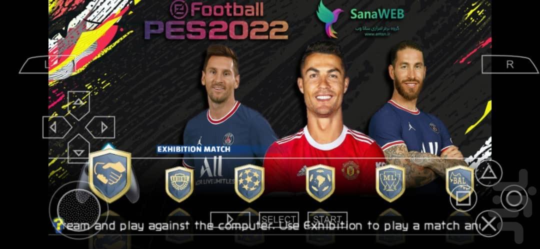 بازی فوتبال efootball PES 2022 - Gameplay image of android game