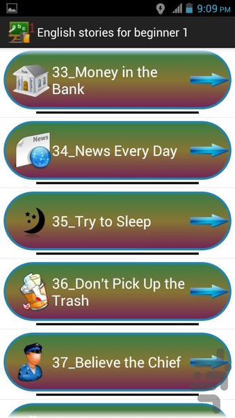40 English stories for beginner 1 - عکس برنامه موبایلی اندروید