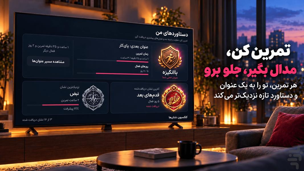 جیم شو: ورزش در خانه Android TV - عکس برنامه موبایلی اندروید
