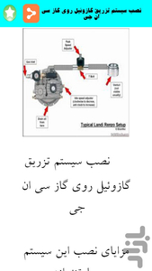 عیب یابی خودروهای گاز سوز - Image screenshot of android app