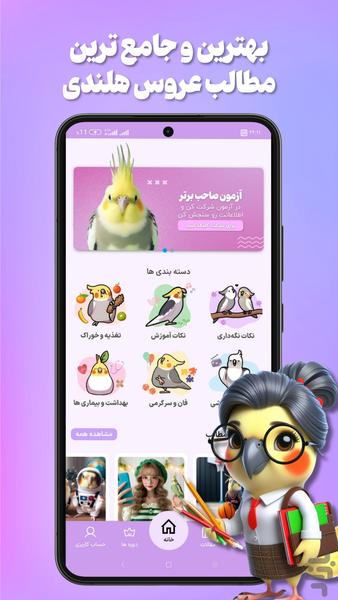 cockatiel parrot - Image screenshot of android app