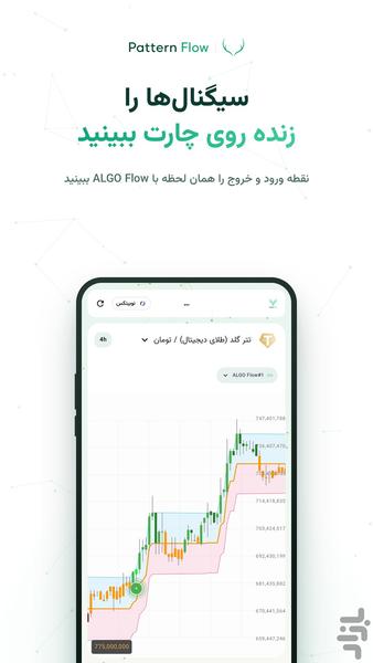 فلو - اندیکاتور ترید رمزارز - عکس برنامه موبایلی اندروید