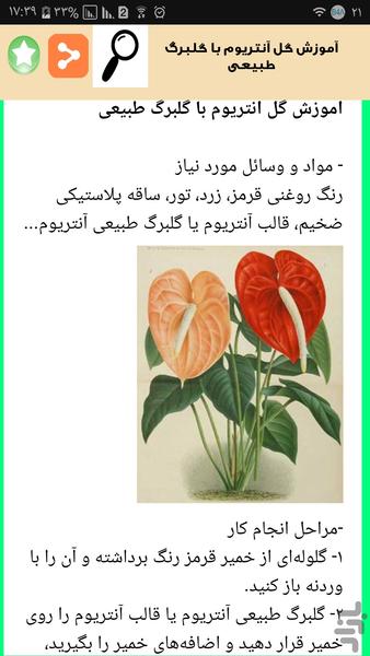 گل آرایی و میوه آرایی - Image screenshot of android app