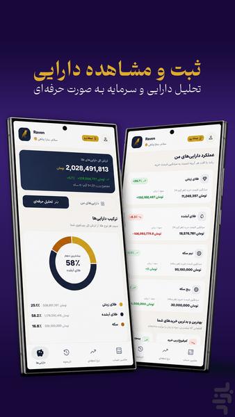 محاسبه قیمت طلا ریون گلد - عکس برنامه موبایلی اندروید